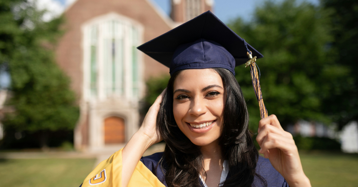 Graduate girl - Finance Degree Worth it - Business School Hub header